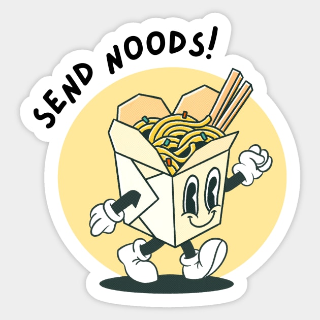 Send noods walking takeout noodle box Sticker by maikamess